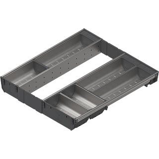 ORGA-LINE wkład z pojemnikami (cał. wypełnienie)do szuf.TANDEMBOXdł.NL=500 mm szer. korpusu KB=500 mm+inox*P/U: 1 (ZSI.50VEI6) BLUM