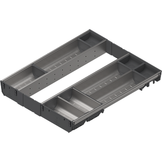 ORGA-LINE wkład z pojemnikami (cał. wypełnienie)do szuf.TANDEMBOXdł.NL=550 mm szer. korpusu KB=500 mm+inox*P/U: 1 (ZSI.50VEI7) BLUM