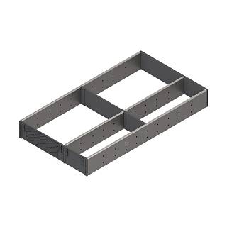 ORGA-LINE wkład z przegródkami,  Szuflada TANDEMBOX,  dł. 550 мм,  KB 1200 мм,  szer. 291 мм+inox*P/U: 1 (ZSI.550FI3) BLUM