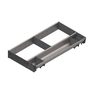 ORGA-LINE wkład kombi (częściowe wypełnienie),  szuflada standardowa TANDEMBOX,  dł. NL=550 мм,  KB=1000 мм,  szer. 289 мм+inox*P/U: 1 (ZSI.550KI3N) BLUM