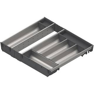 ORGA-LINE wkład z pojemnikami (cał. wypełnienie)do szuf.TANDEMBOXdł.NL=450 mm szer. korpusu KB=550 mm+inox*P/U: 1 (ZSI.55VEI4) BLUM