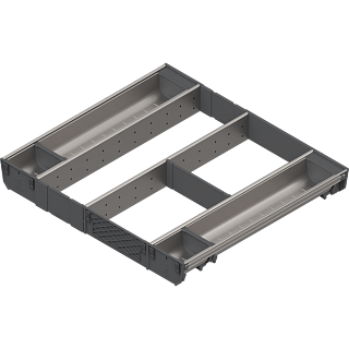 ORGA-LINE wkład kombi,  do szuflady TANDEMBOX,  dł. NL=500 mm,  szer. korpusu KB=600 mm,  inox (ZSI.60VUI6) BLUM