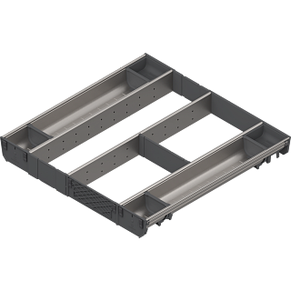 ORGA-LINE wkład kombi,  do szuflady TANDEMBOX,  dł. NL=550 mm,  szer. korpusu KB=600 mm,  inox (ZSI.60VUI7) BLUM