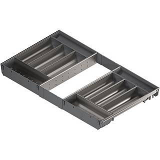 ORGA-LINE wkład z pojemnikami (cał. wypełnienie)do szuf.TANDEMBOXdł.NL=450 mm szer. korpusu KB=800 mm+inox*P/U: 1 (ZSI.80VEI4) BLUM