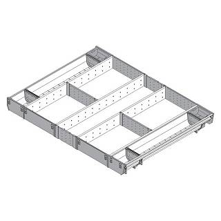 ORGA-LINE wkład kombi (cał. wypełnienie)do szuf.TANDEMBOXdł.NL=550 mm szer. korpusu KB=800 mm+inox*P/U: 1 (ZSI.80VUI7) BLUM