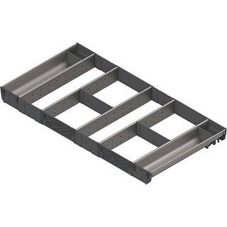ORGA-LINE wkład kombi,  do szuflady TANDEMBOX,  dł. NL=450 mm,  szer. korpusu KB=900 mm,  inox (ZSI.90VUI4) BLUM