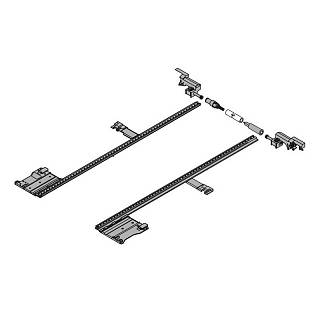 LEGRABOX Stabilizacja boczna,  dł.=650 mm,  KB=1400 mm,  pełen wysuw,  do     przycięcia+R7037 ciemnoszara*P/U: 1/10 (ZS7M650LU)   BLUM