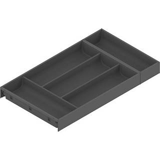 AMBIA-LINE orginizer do LEGRABOX/MERIVOBOX tworzywo sztuczne/stal 5 przegródka na sztućce dł.=550 mm sz.=300 mm,  antracyt mat (ZC7S550BS3) BLUM