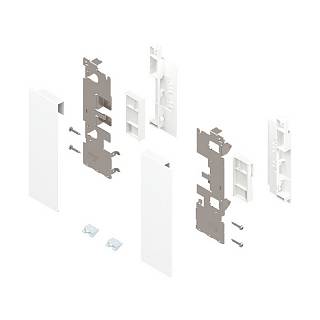 Mocowanie frontu LEGRABOX,  wys. C,  do szuflady z dekoracyjnymi elementami,  lewe/prawe,  LEGRABOX pure,  biały mat (ZI7.2CS0) BLUM