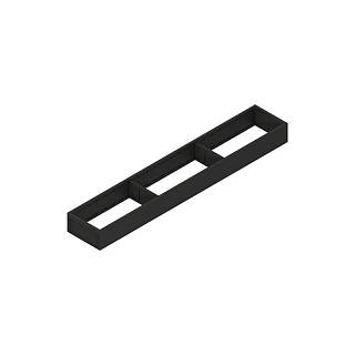 AMBIA-LINE  ramki do szuflady standardowej,  do LEGRABOX/MERIVOBOX,  stal,      dł.=600 mm,  szerokość=100 mm+czarny mat*P/U: 1 (ZC7S600RS1)   BLUM