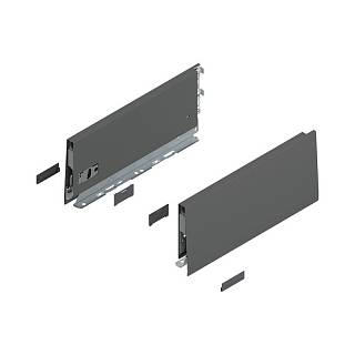 Bok MERIVOBOX,  wysokość K (129 mm),  dł.=300 mm,  lewy/prawy+antracyt     mat*P/U: 1/5 (470K3002S)   BLUM
