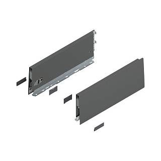Bok MERIVOBOX,  wysokość K (129 mm),  dł.=350 mm,  lewy/prawy+antracyt     mat*P/U: 1/5 (470K3502S)   BLUM