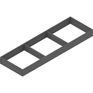 AMBIA-LINE  ramki do szuflady standardowej,  do LEGRABOX/MERIVOBOX,  stal,      dł.=600 mm,  szerokość=200 mm+szary indium mat*P/U: 1 (ZC7S600RS2)   BLUM