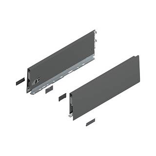Bok MERIVOBOX,  wysokość K (129 mm),  dł.=400 mm,  lewy/prawy+antracyt     mat*P/U: 1/5 (470K4002S)   BLUM