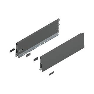 Bok MERIVOBOX,  wysokość K (129 mm),  dł.=450 mm,  lewy/prawy+antracyt     mat*P/U: 1/5 (470K4502S)   BLUM