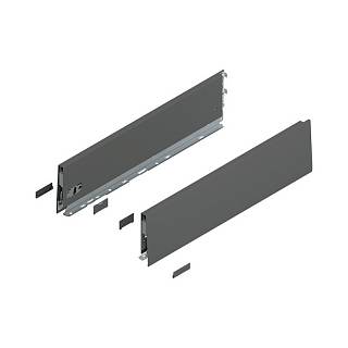 Bok MERIVOBOX,  wysokość K (129 mm),  dł.=500 mm,  lewy/prawy+antracyt     mat*P/U: 1/5 (470K5002S)   BLUM