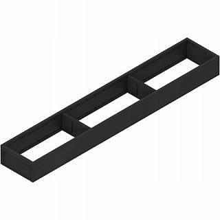AMBIA-LINE  ramki do szuflady standardowej,  do LEGRABOX/MERIVOBOX,  stal,      dł.=650 mm,  szerokość=100 mm+czarny mat*P/U: 1 (ZC7S650RS1)   BLUM