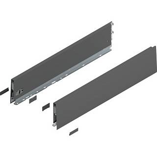 Bok MERIVOBOX,  wysokość K (129 mm),  dł.=600 mm,  lewy/prawy+antracyt     mat*P/U: 1/3 (470K6002S)   BLUM
