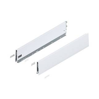 Bok MERIVOBOX,  wysokość K (129 mm),  dł.=600 mm,  lewy/prawy+jedwabiście     biały mat*P/U: 1/3 (470K6002S)   BLUM