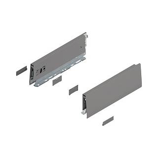 Bok MERIVOBOX,  wysokość M (91 mm),  dł.=270 mm,  lewy/prawy+szary indium     mat*P/U: 1/5 (470M2702S)   BLUM