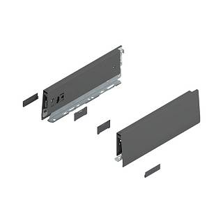 Bok MERIVOBOX,  wysokość M (91 mm),  dł.=270 mm,  lewy/prawy+antracyt     mat*P/U: 1/5 (470M2702S)   BLUM