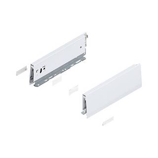 Bok MERIVOBOX,  wysokość M (91 mm),  dł.=270 mm,  lewy/prawy+jedwabiście     biały mat*P/U: 1/5 (470M2702S)   BLUM