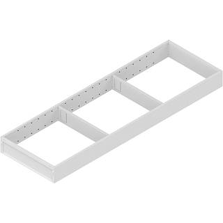 AMBIA-LINE  ramki do szuflady standardowej,  do LEGRABOX/MERIVOBOX,  stal,      dł.=650 mm,  szerokość=200 mm+jedwabiście biały mat*P/U: 1 (ZC7S650RS2)