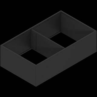 AMBIA-LINE rama,  do LEGRABOX/MERIVOBOX szuflady z wysokim frontem,  stal,      od dł.=400 mm,  szerokość=218 mm+czarny mat*P/U: 1 (ZC7F400RSP)   BLUM