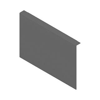 AMBIA-LINE adapter do montażu ramy do drewnianej ścianki,  szuflada z wysokim frontem,  LEGRABOX/MERIVOBOX wys. C,  stal (ZC7A0P0C) BLUM