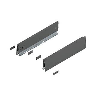 Bok MERIVOBOX,  wysokość M (91 mm),  dł.=400 mm,  lewy/prawy+antracyt     mat*P/U: 1/5 (470M4002S)   BLUM