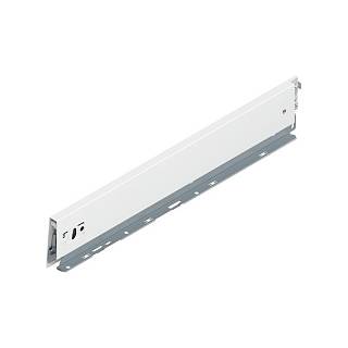 Bok MERIVOBOX,  wysokość M (91 mm),  dł.=500 mm,  lewy+jedwabiście biały     mat*P/U: 20 (470M5002S)   BLUM