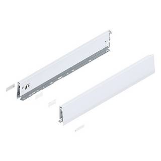 Bok MERIVOBOX wys. M (91 mm) dł.=550 mm lewy/prawy+jedwabiście biały mat*P/U: 1/5 (470M5502S) BLUM