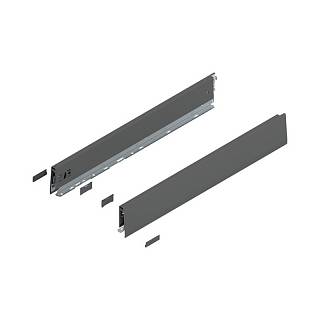 Bok MERIVOBOX,  wysokość M (91 mm),  dł.=600 mm,  lewy/prawy+antracyt     mat*P/U: 1/3 (470M6002S)   BLUM
