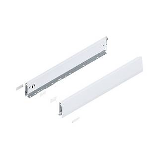 Bok MERIVOBOX,  wysokość M (91 mm),  dł.=600 mm,  lewy/prawy+jedwabiście     biały mat*P/U: 1/3 (470M6002S)   BLUM