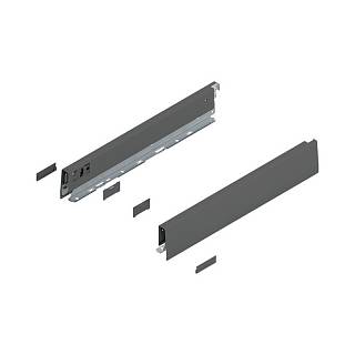 Bok MERIVOBOX,  wysokość N (68.5 mm),  dł.=400 mm,  lewy/prawy+antracyt     mat*P/U: 1/5 (470N4002S)   BLUM