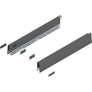 Bok MERIVOBOX,  wysokość N (68.5 mm),  dł.=450 mm,  lewy/prawy+antracyt     mat*P/U: 1/5 (470N4502S)   BLUM