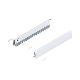 Bok MERIVOBOX,  wysokość N (68.5 mm),  dł.=450 mm,  lewy/prawy+jedwabiście     biały mat*P/U: 1/5 (470N4502S)   BLUM