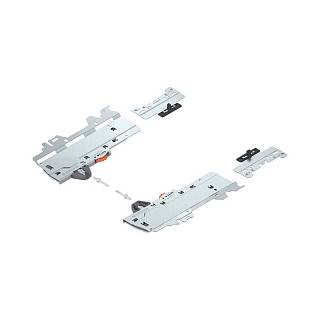 Zestaw TIP-ON BLUMOTION do MERIVOBOX,  Typ S1,  dł. NL=270-349 mm,  waga=10-20 kg,  prawy+lewy,  R7035 jasnoszara*P/U: 1/28 (T60H4140) BLUM