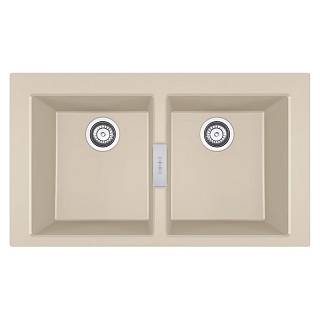 Zlewozmywak wbudowywany Tectonite® Sirius S2D 620-35-35 Beżowy Franke 143.0671.692