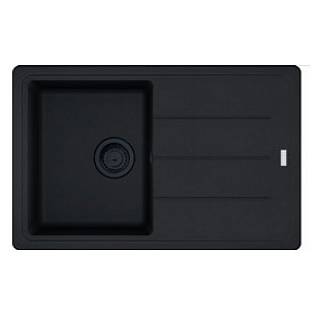 Zlewozmywak wbudowywany Fragranit+ Basis BFG 611-78 Czarny mat / Czarny odpływ Franke 114.0693.557