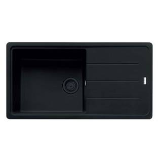 Zlewozmywak wbudowywany Fragranit+ Basis BFG 611-97 Czarny mat / Czarny odpływ Franke 114.0693.556
