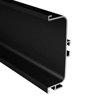 Profil GOLA poziomy z rowkiem na LED Ferro Fiori,  L=4100 mm,  type C,  czarny