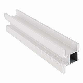 Profil pionowy zamknięty COMBI Line z rowkiem na szczotkę biały matowy GŁADKI 5, 2 m