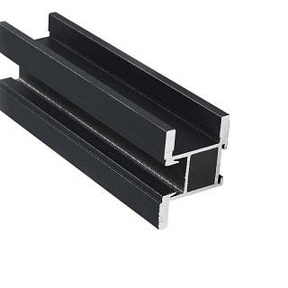 Combi Line pionowy profil zamknięty z wpustem szczotkowym antracyt mat SMOOTH 5, 2 m