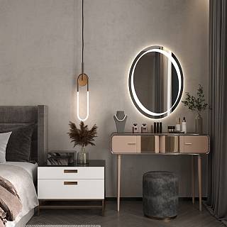 Lustro Como model 4 z przednim podświetleniem,  białe światło 500x800 mm