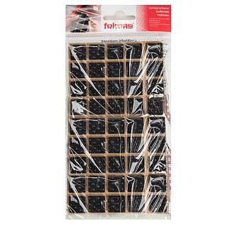 Samoprzylepne podkładki filcowe antypoślizgowe Folmag 15x15 czarny (45 szt)