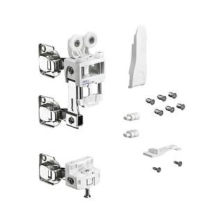 WingLine L,  zestaw elementów jezdnych z samozamykaniem,  25 kg,  biały,  lewy,  (9278487) Hettich