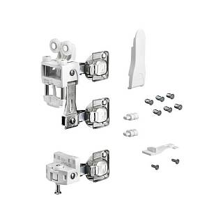 WingLine L,  zestaw elementów jezdnych z samozamykaniem,  25 kg,  biały,  prawy,  (9278488) Hettich