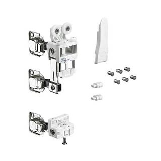 WingLine L,  zestaw jezdny bez samozamykacza,  25 kg,  biały,  lewy (9278601) Hettich