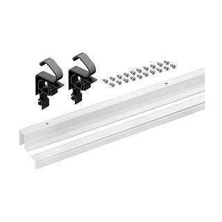 Zestaw profili WingLine L (ruchomy + prowadzący + szablony) biały,  2400 mm (9279169) Hettich